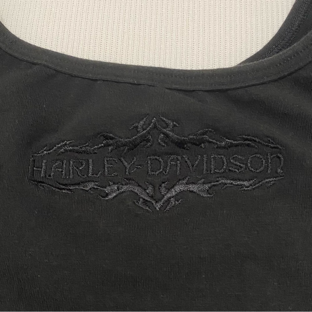 Harley-Davidson Women’s Solid Black Embroidered S… - image 3